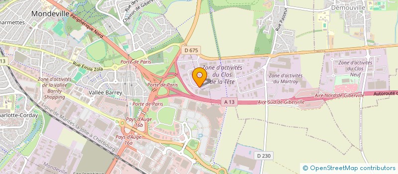 localisation de l'entreprise NL EXPERTISE LOGISTIQUE à MONDEVILLE