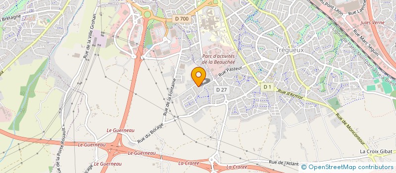 localisation de l'entreprise NL FARIA à TREGUEUX