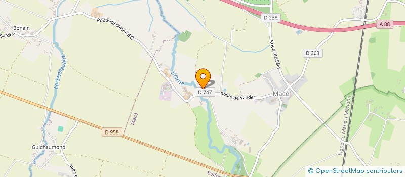 localisation de l'entreprise NL FINANCES à MACE