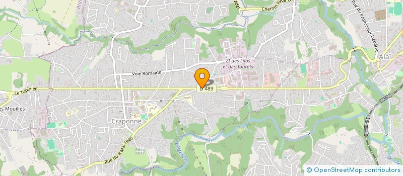 localisation de l'entreprise NL FOOD  CRAPONNE