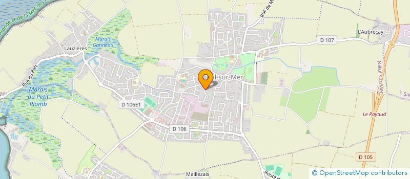 localisation de l'entreprise NL IMMO  NIEUL-SUR-MER