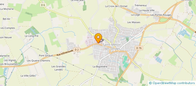 localisation de l'entreprise NL IMMOBILIER  SAINT-MELOIR-DES-ONDES