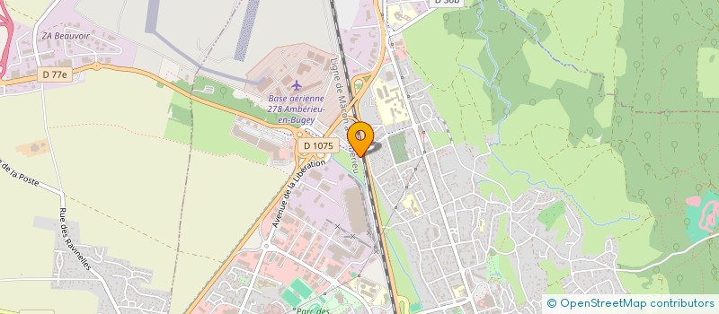 localisation de l'entreprise NL IMMOBILIER à AMBERIEU-EN-BUGEY