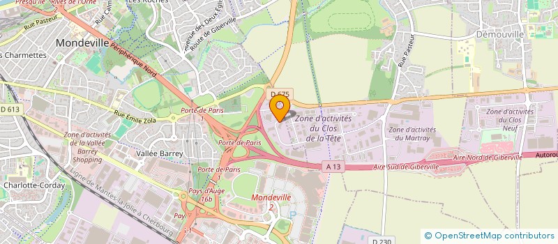 localisation de l'entreprise NL INVEST  MONDEVILLE