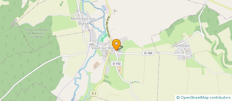 localisation de l'entreprise NL MACONNERIE à VAUX-SUR-BLAISE