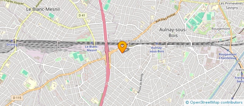 localisation de l'entreprise NL PLOMBERIE à AULNAY-SOUS-BOIS