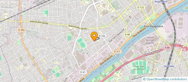 localisation de l'entreprise NL STAR  ARGENTEUIL