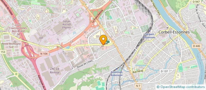 localisation de l'entreprise NL TAXI 91 à CORBEIL-ESSONNES