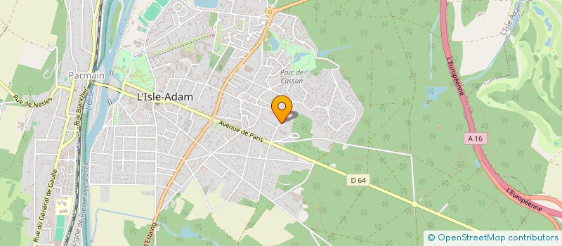 localisation de l'entreprise NLA  L'ISLE-ADAM