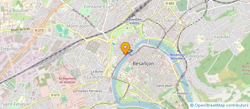 localisation de l'entreprise NLB DEVELOPPEMENT à BESANCON
