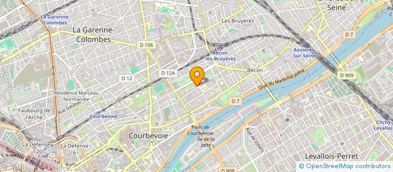 localisation de l'entreprise NLC ASCENSEURS à COURBEVOIE