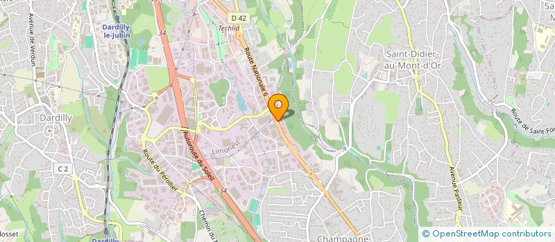 localisation de l'entreprise NLCL  CHAMPAGNE-AU-MONT-D'OR