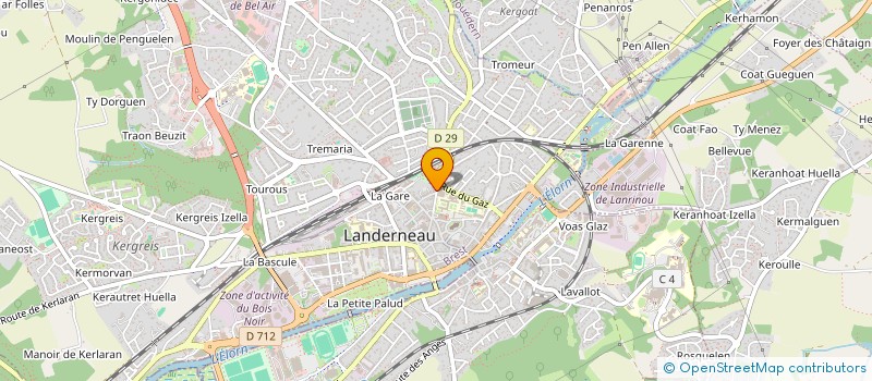 localisation de l'entreprise NLD à LANDERNEAU