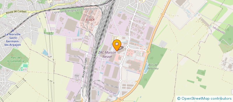 localisation de l'entreprise NLF à BRETIGNY-SUR-ORGE