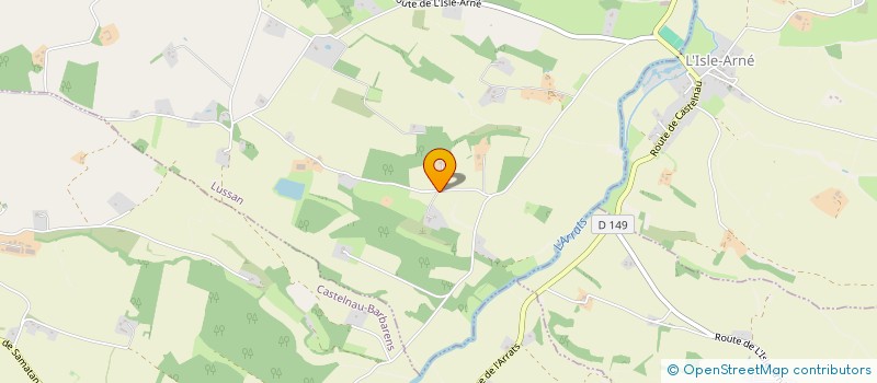 localisation de l'entreprise NLF  LUSSAN