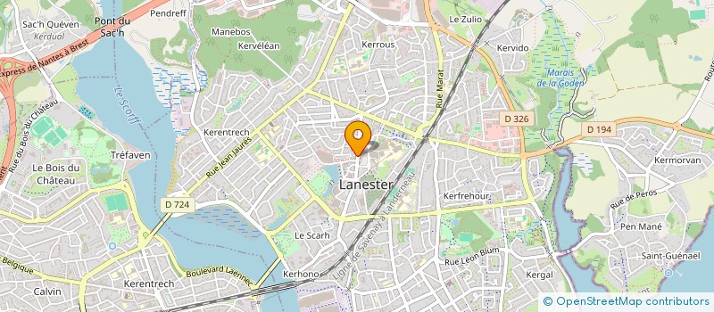 localisation de l'entreprise NLG YS  LANESTER