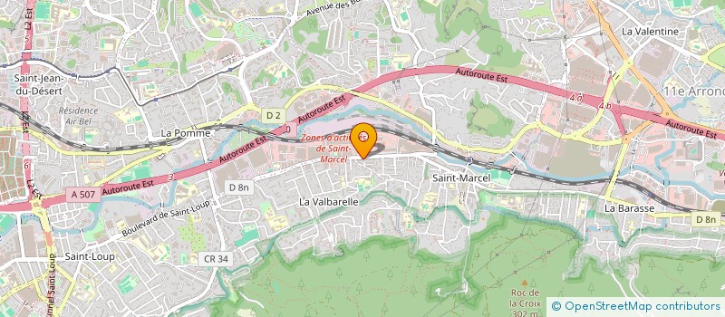 localisation de l'entreprise NLHM PRODUCTION  MARSEILLE