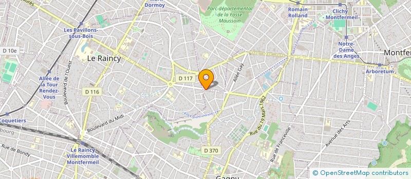 localisation de l'entreprise NLI à CLICHY-SOUS-BOIS