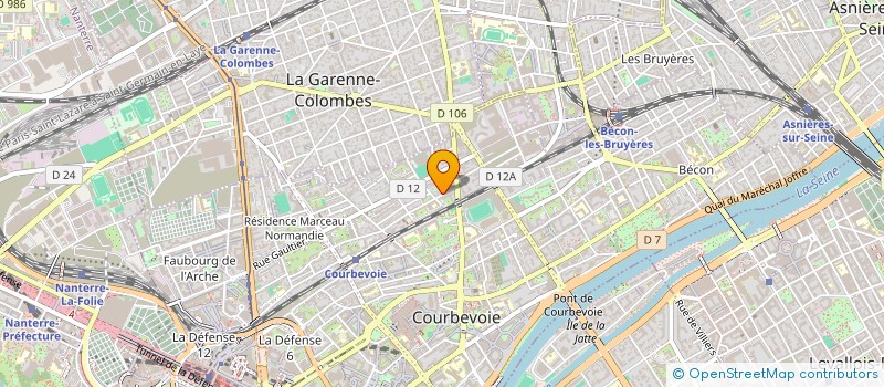 localisation de l'entreprise NLK à COURBEVOIE