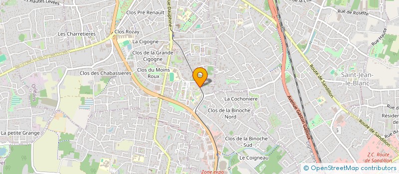 localisation de l'entreprise NLK IMMOBILIER à ORLEANS