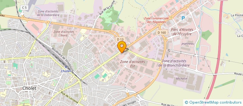 localisation de l'entreprise NLK PECHE  CHOLET