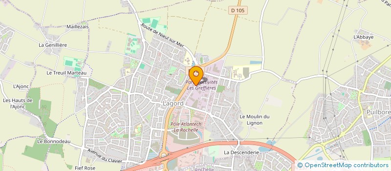 localisation de l'entreprise NLM  LAGORD