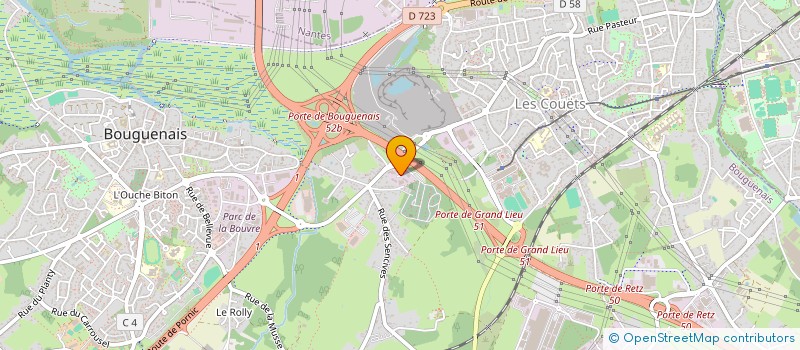 localisation de l'entreprise NLM IDF à BOUGUENAIS