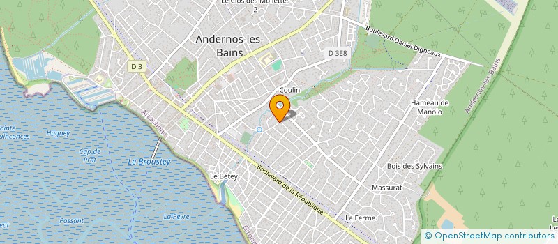 localisation de l'entreprise NLM IMMO  ANDERNOS-LES-BAINS