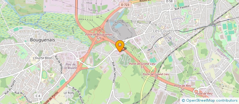 localisation de l'entreprise NLM RHONE ALPES à BOUGUENAIS
