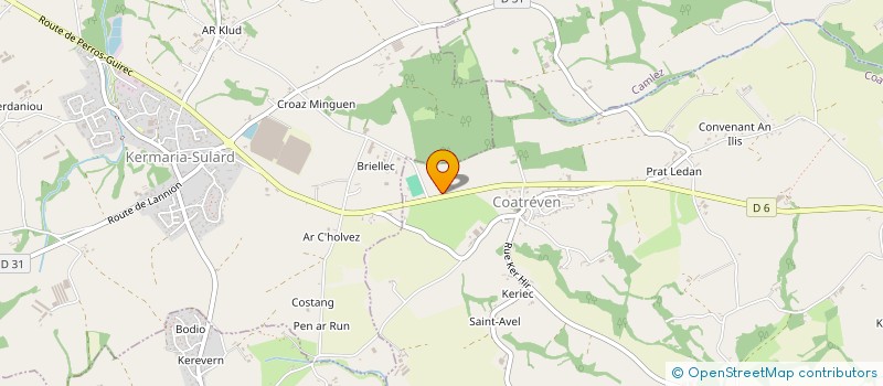 localisation de l'entreprise NLM TREGOR  COATREVEN