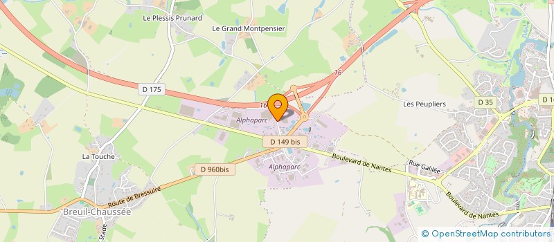 localisation de l'entreprise NLMD  BRESSUIRE