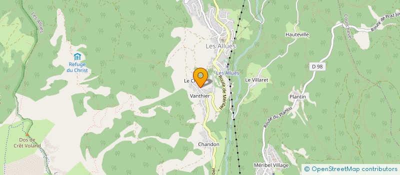 localisation de l'entreprise NLN à LES ALLUES