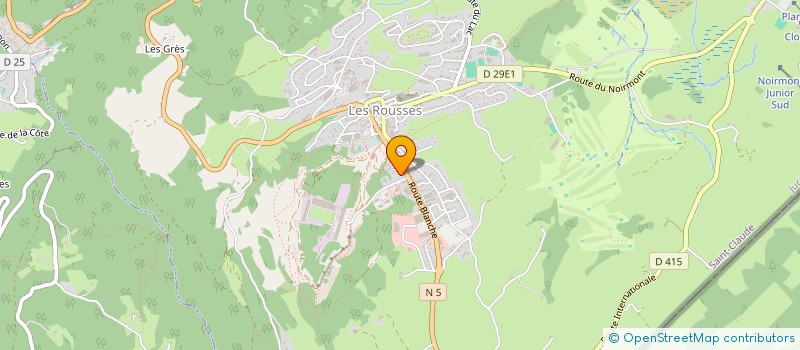 localisation de l'entreprise NLP  LES ROUSSES