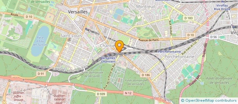 localisation de l'entreprise NLP2 DIFFUSION à VERSAILLES