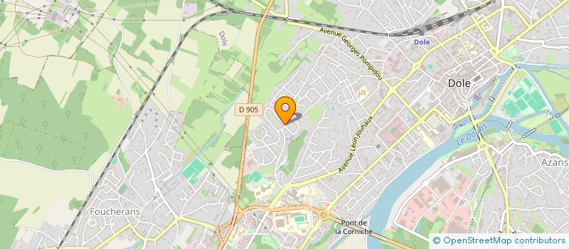 localisation de l'entreprise NLS FIBRE à DOLE