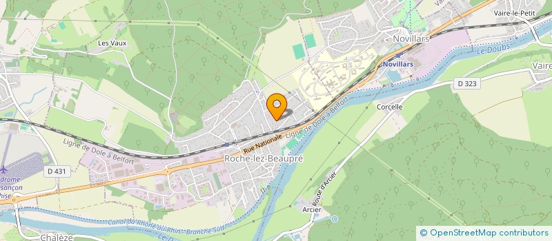 localisation de l'entreprise NLS GROUPE  ROCHE-LEZ-BEAUPRE