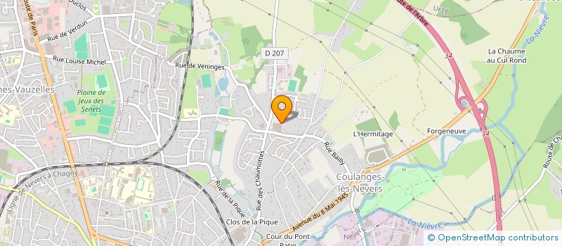 localisation de l'entreprise NLV ACTIV à COULANGES-LES-NEVERS