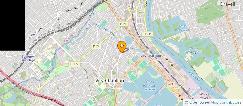 localisation de l'entreprise NLZ DISTRIBUTION à VIRY-CHATILLON