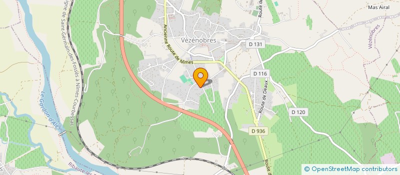 localisation de l'entreprise NM  VEZENOBRES