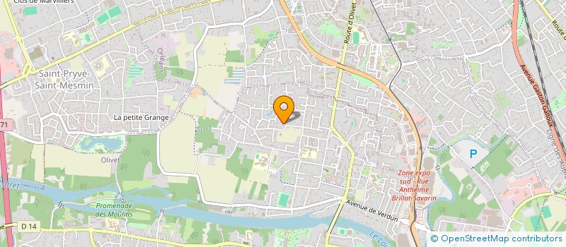 localisation de l'entreprise NM à OLIVET