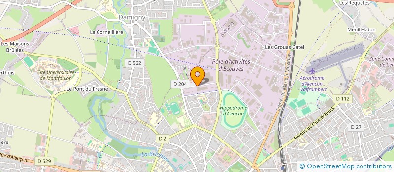 localisation de l'entreprise NM BATIMENT à ALENCON