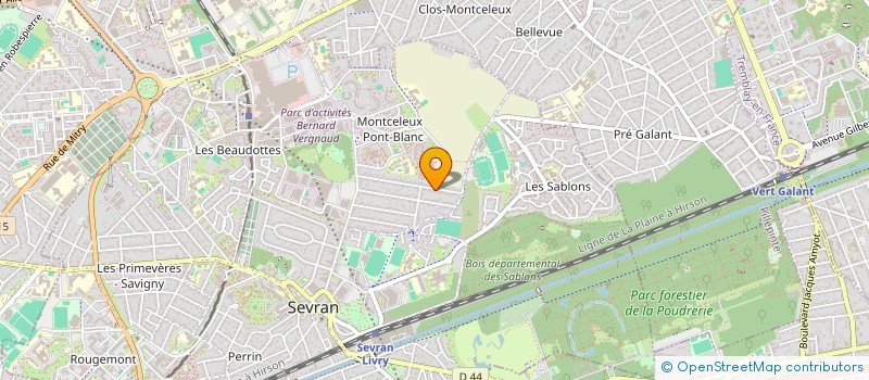 localisation de l'entreprise NM CARROSSERIE à SEVRAN