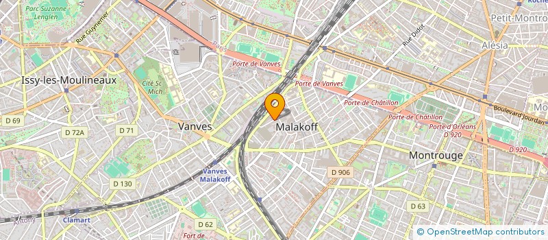 localisation de l'entreprise NM CONSEIL  MALAKOFF