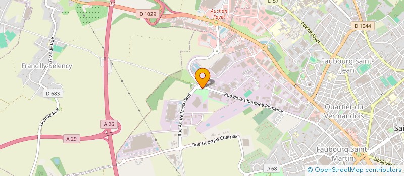 localisation de l'entreprise NM FITNESS à SAINT-QUENTIN