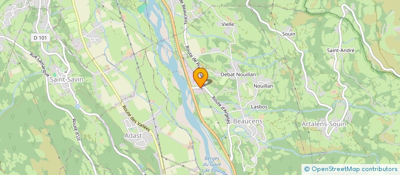 localisation de l'entreprise NM HABITAT  BEAUCENS