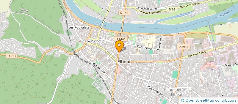 localisation de l'entreprise NM IMMO  ELBEUF