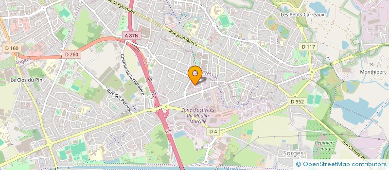 localisation de l'entreprise NM IMMO  LES PONTS-DE-CE