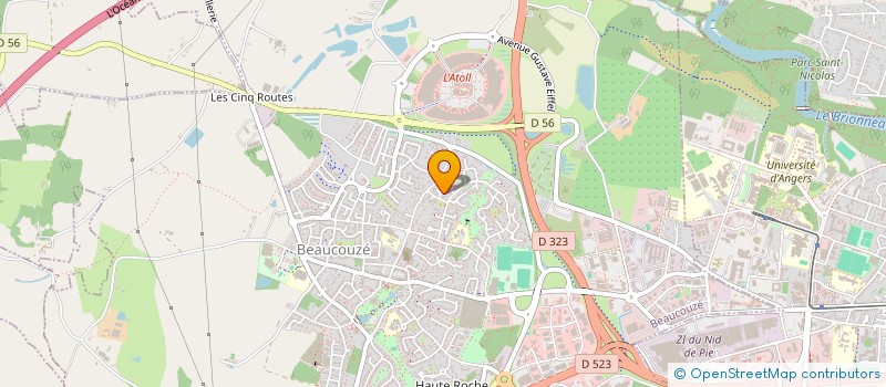 localisation de l'entreprise NM INNOVATIONS  BEAUCOUZE