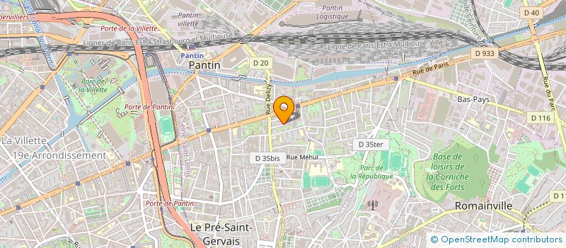 localisation de l'entreprise NM & NR à PANTIN