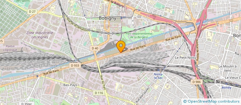 localisation de l'entreprise NM - NR AND CO  BOBIGNY